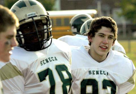 on the sideline