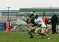 Fighting for the ball
