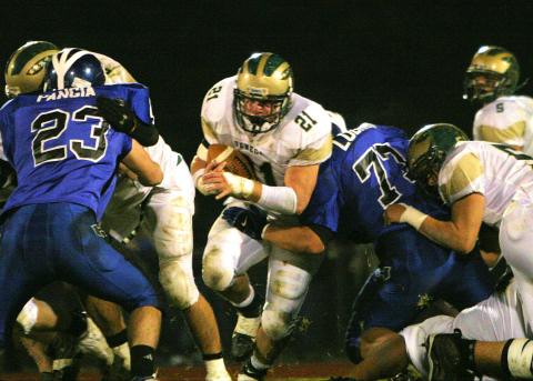 Tim running Hard
