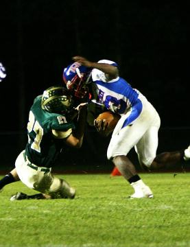 Travis defending the corner 2
