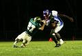 Travis defending the corner